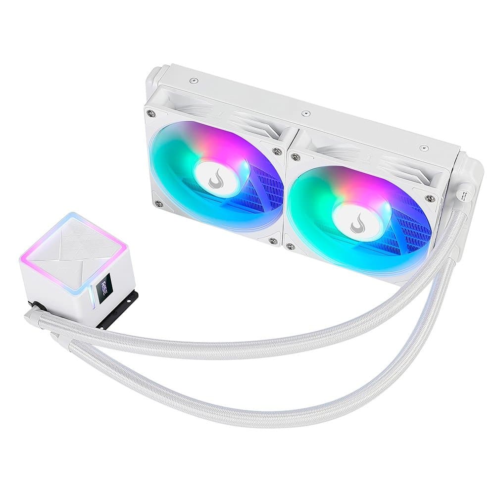 Water Cooler Rise Mode Frost 240mm RGB Water Cooler Rise Mode Frost 240mm RGB Branco - RM-WCZ-02-RBW
