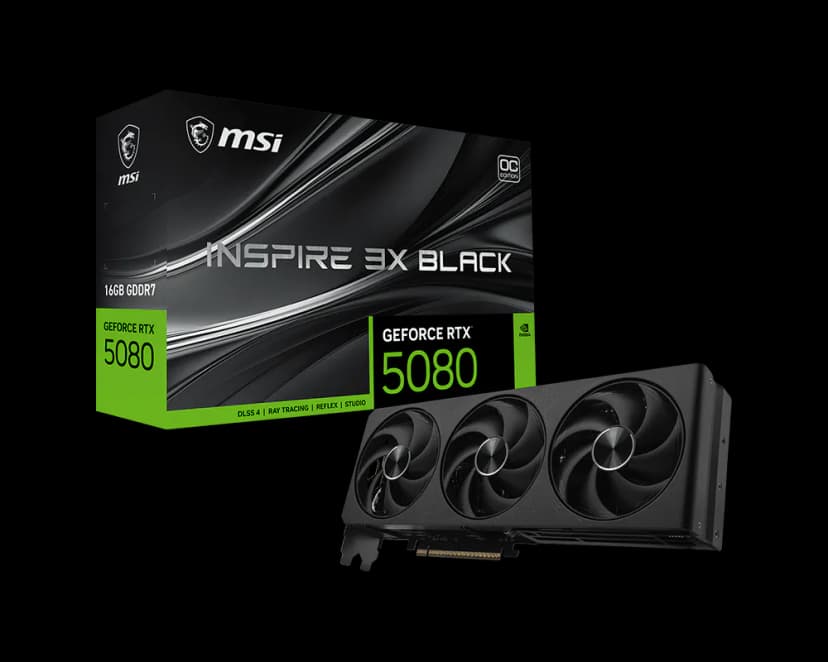 MSI RTX 5080 Inspire 3X OC Black