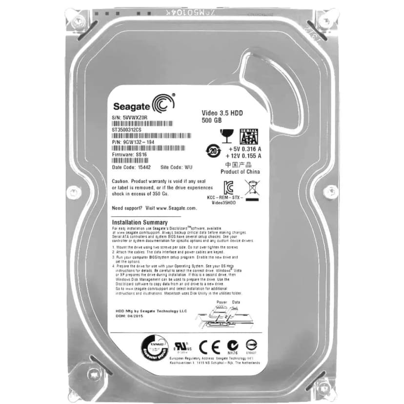 Seagate Pipeline Slim 500GB HDD SATA III - ST3500312CS