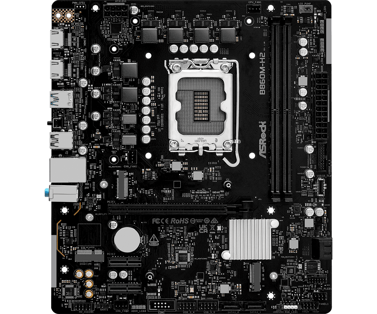 ASRock B860M-H2 LGA1851 Micro-ATX DDR5 ASRock B860M-H2 LGA1851 Micro-ATX DDR5