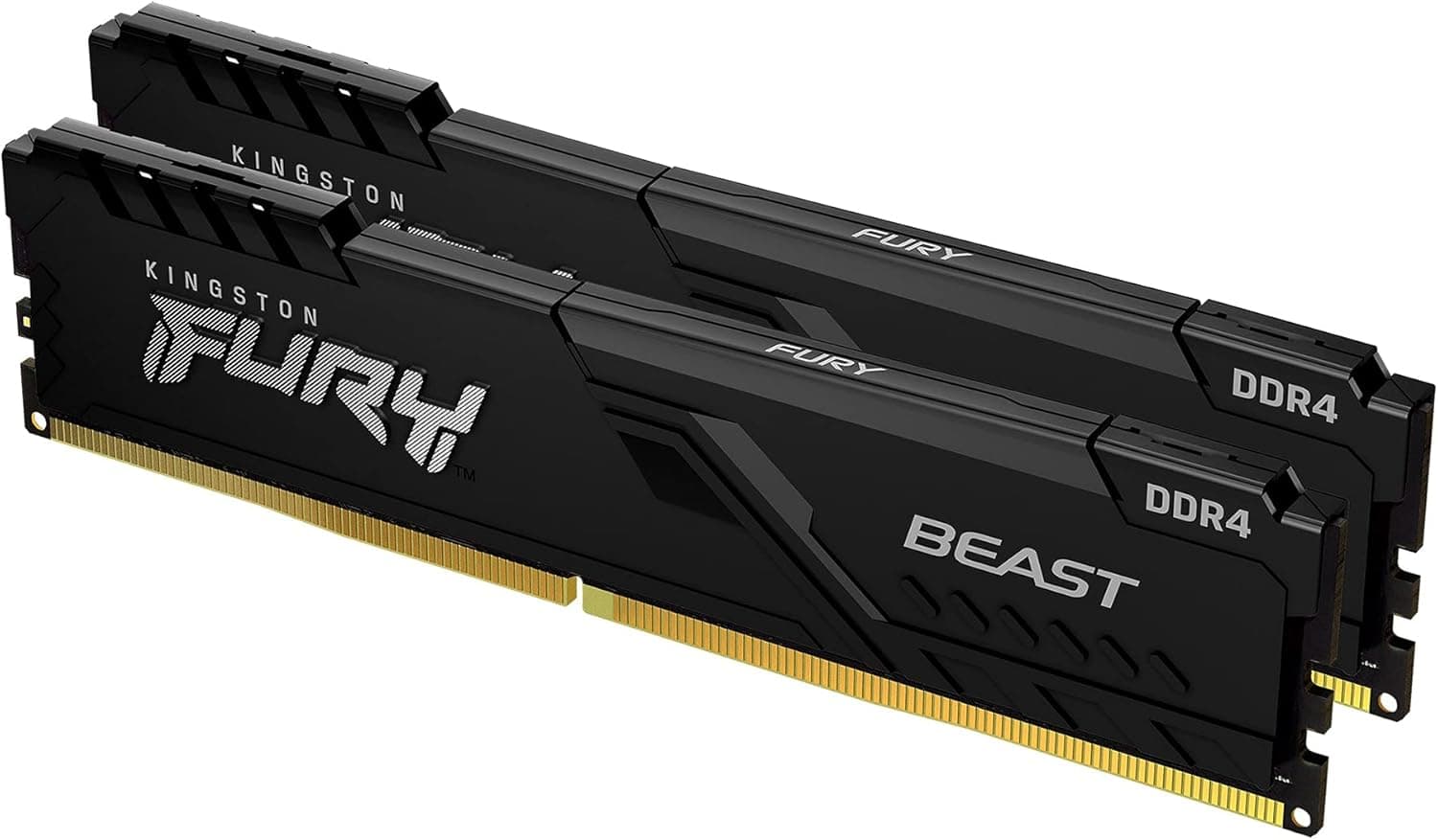 Kingston Fury Beast 16GB (2x8GB) DDR4 Kingston Fury Beast 16GB (2x8GB) DDR4 2666MHz CL16 Preto - KF426C16BBK2/16