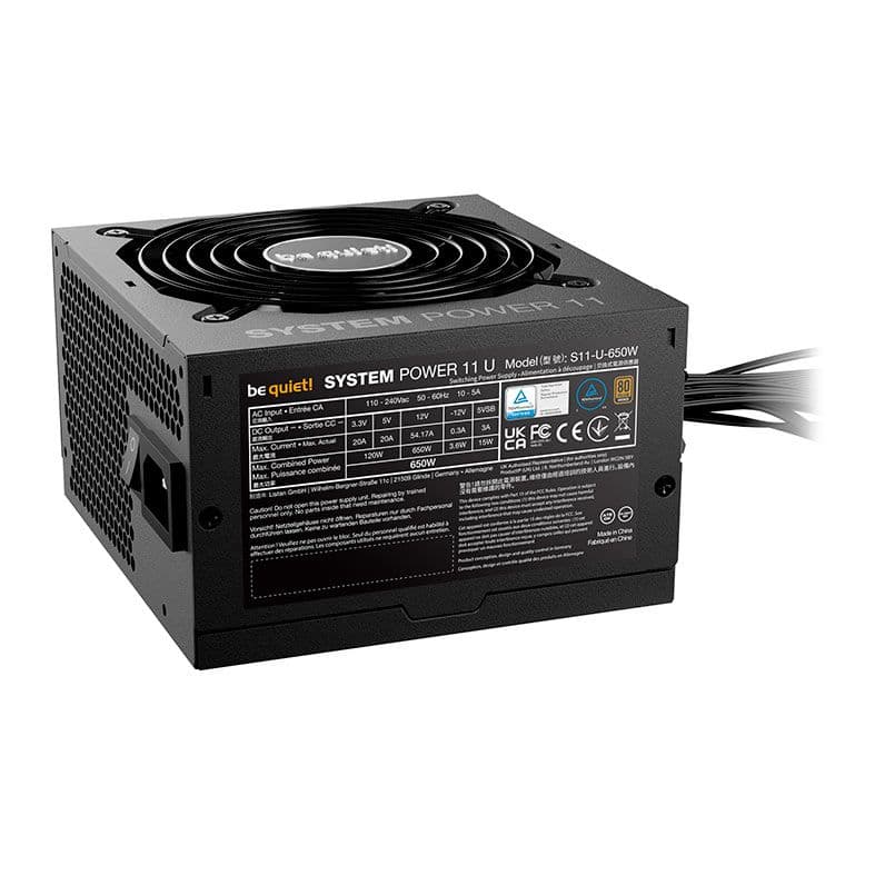 be quiet! System Power 11U 650W 80 Plus Bronze ATX 3.1 - BP011