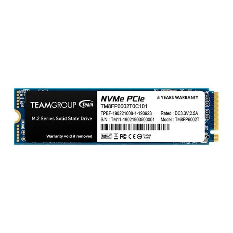 Team Group MP33 2TB SSD NVMe Gen 3 - TM8FP6002T0C101 Team Group MP33 2TB SSD NVMe Gen 3 - TM8FP6002T0C101