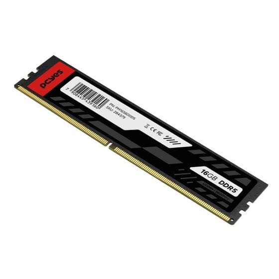 PCYES 16GB (1x16GB) DDR5 5600MHz CL46 Preto - PM165600D5