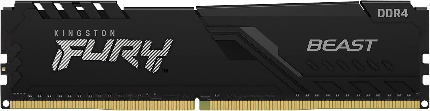 Kingston Fury Beast 16GB (1x16GB) DDR4 Kingston Fury Beast 16GB (1x16GB) DDR4 2666MHz CL16 Preto - KF426C16BB1/16