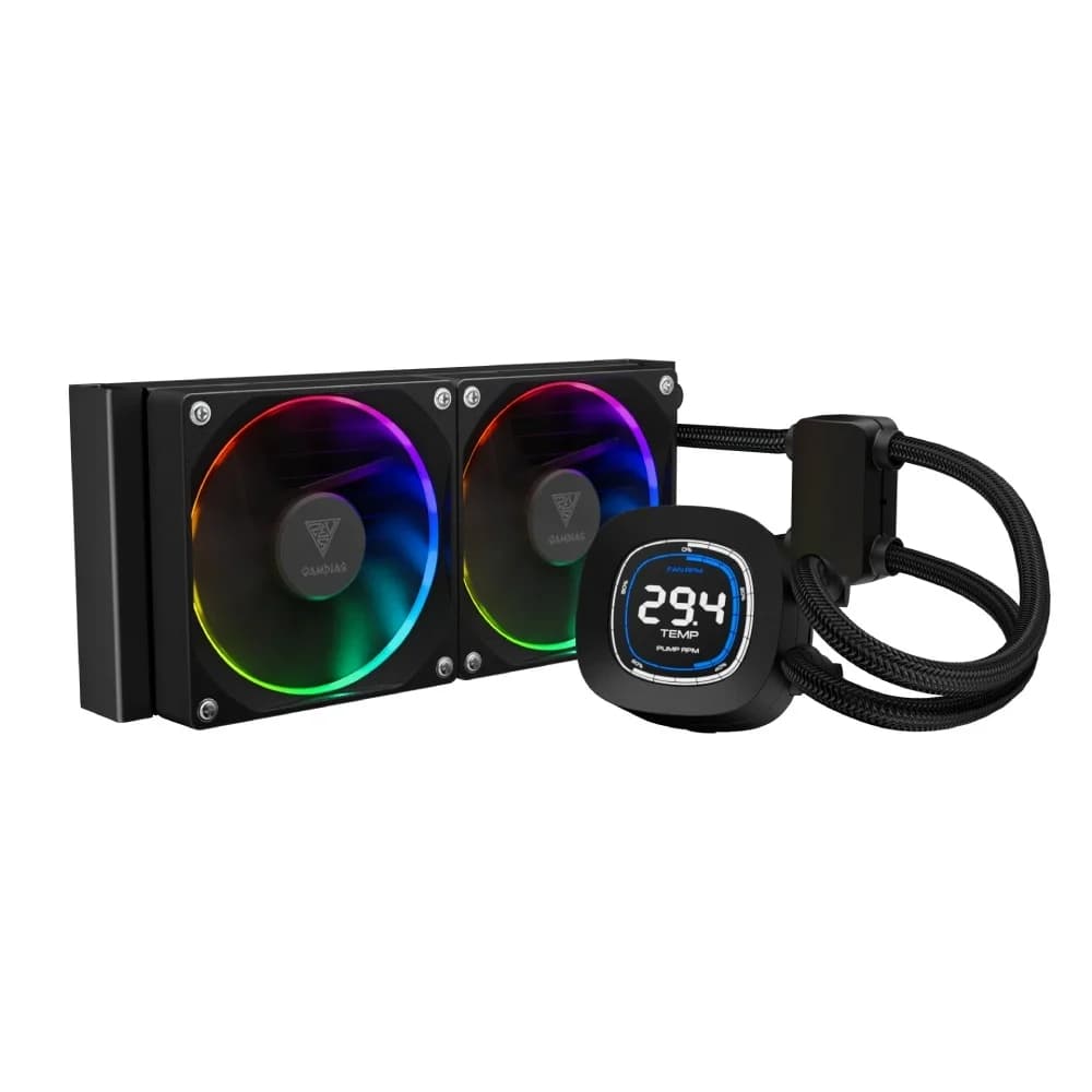 Water Cooler Gamdias Chione M4 RGB 240mm 240mm RGB Water Cooler Gamdias Chione M4 RGB 240mm 240mm RGB Preto - CHIONE M4-240