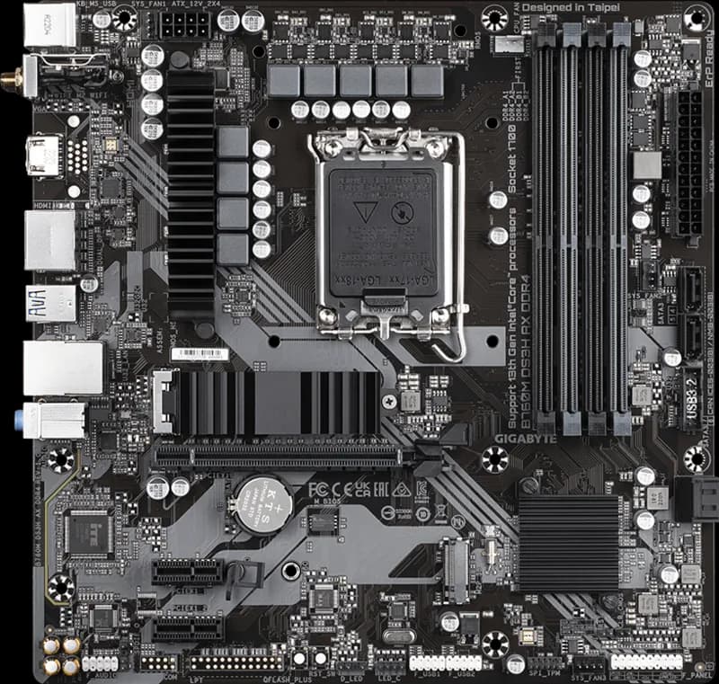 Gigabyte B760M DS3H AX DDR4 LGA1700 Micro-ATX DDR4 WiFi Gigabyte B760M DS3H AX DDR4 LGA1700 Micro-ATX DDR4 WiFi
