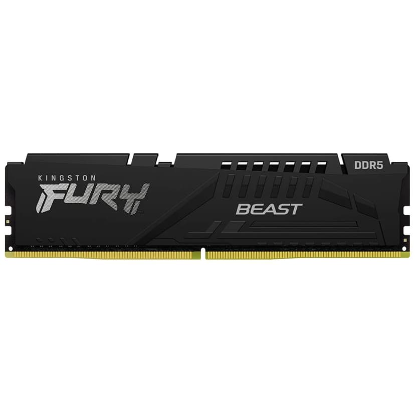 Kingston Fury Beast 16GB (1x16GB) DDR5 4800MHz CL38 Preto - KF548C38BB-16