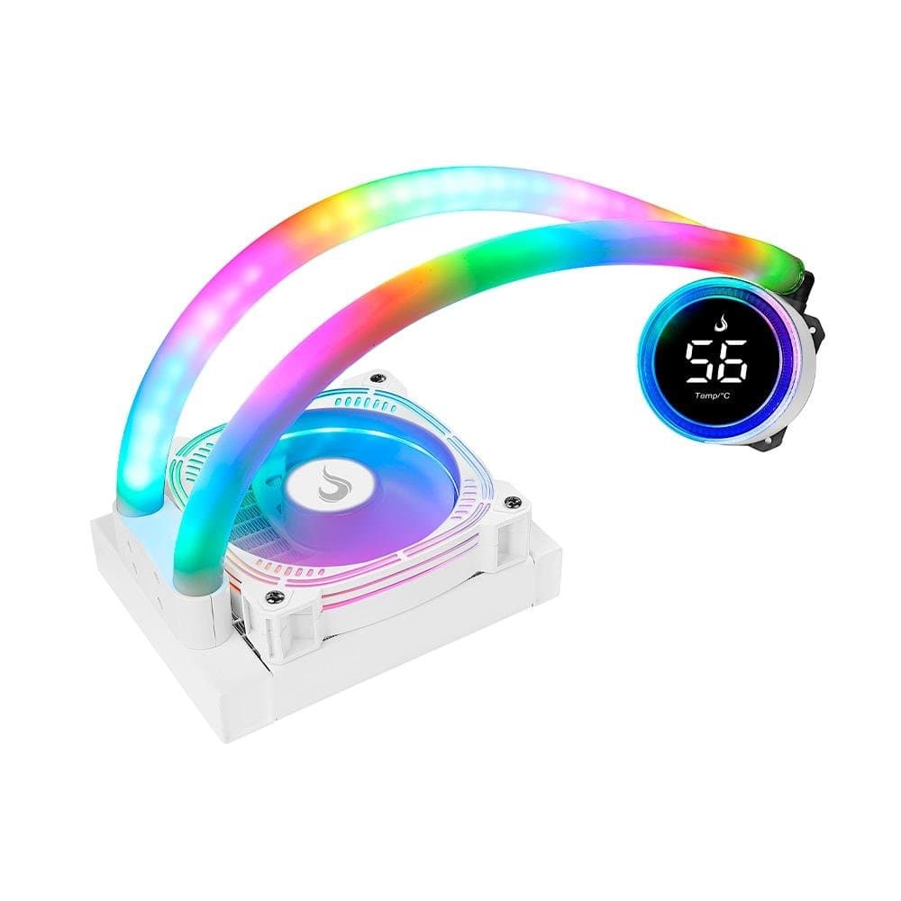 Water Cooler Rise Mode Aura Ice 120mm ARGB Water Cooler Rise Mode Aura Ice 120mm ARGB Branco - RM-WAI-01-ARGB