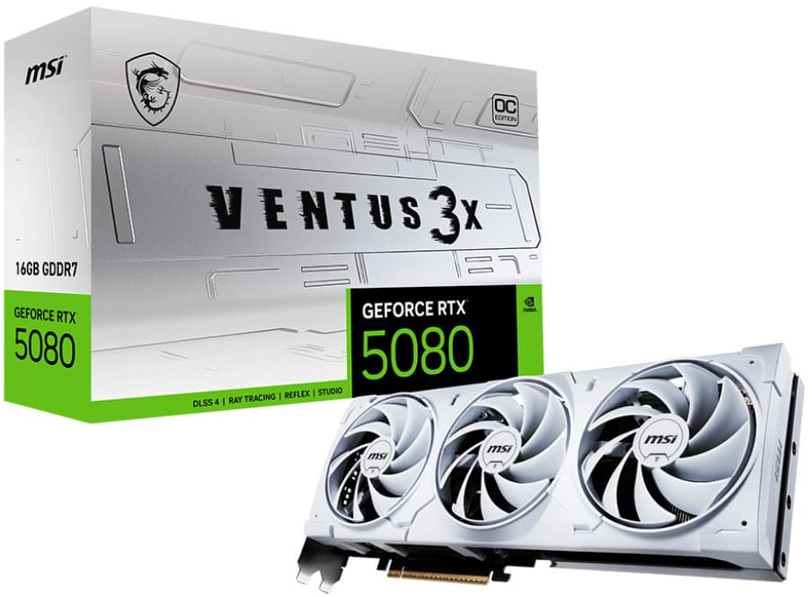 RTX 5080 MSI RTX 5080 Ventus 3X OC White