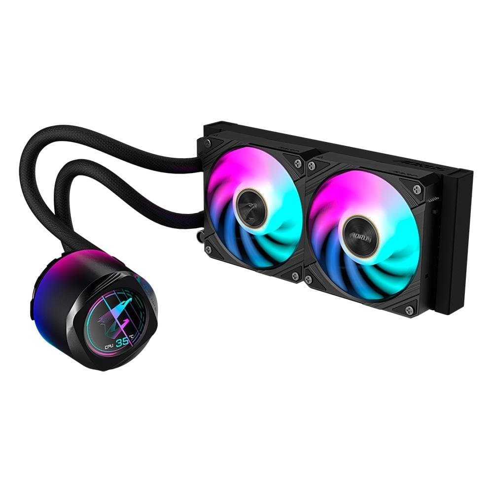 Water Cooler Gigabyte Aorus WATERFORCE X II 240 240mm RGB Water Cooler Gigabyte Aorus WATERFORCE X II 240 240mm RGB Preto - GP-AORUS WATERFORCE X II 240