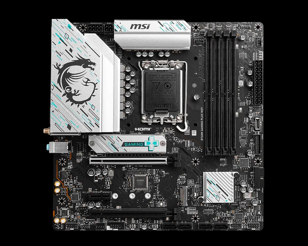 MSI B760M GAMING PLUS WIFI LGA1700 Micro-ATX DDR5 MSI B760M GAMING PLUS WIFI LGA1700 Micro-ATX DDR5