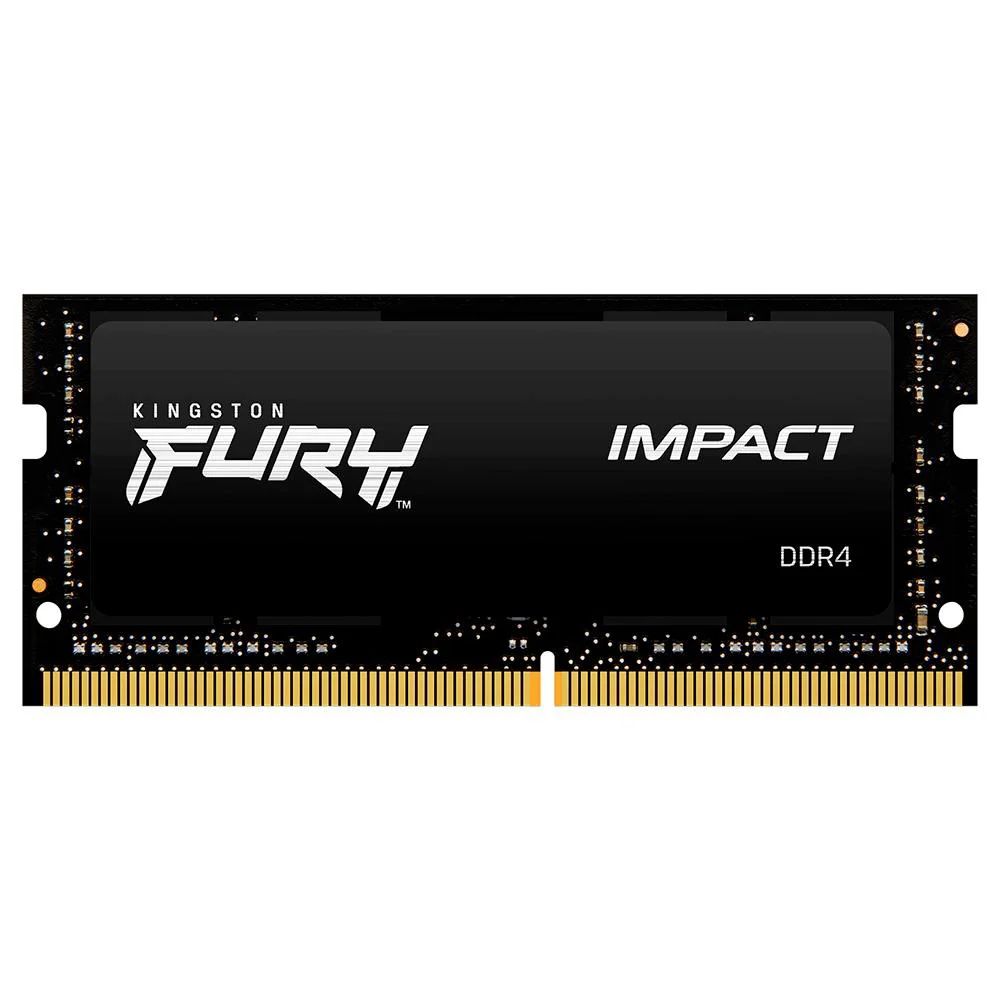 Kingston Fury Impact 8GB DDR4 SO-DIMM Kingston Fury Impact 8GB (1x8GB) DDR4 SO-DIMM 2666MHz CL15 Preto - KF426S15IB/8