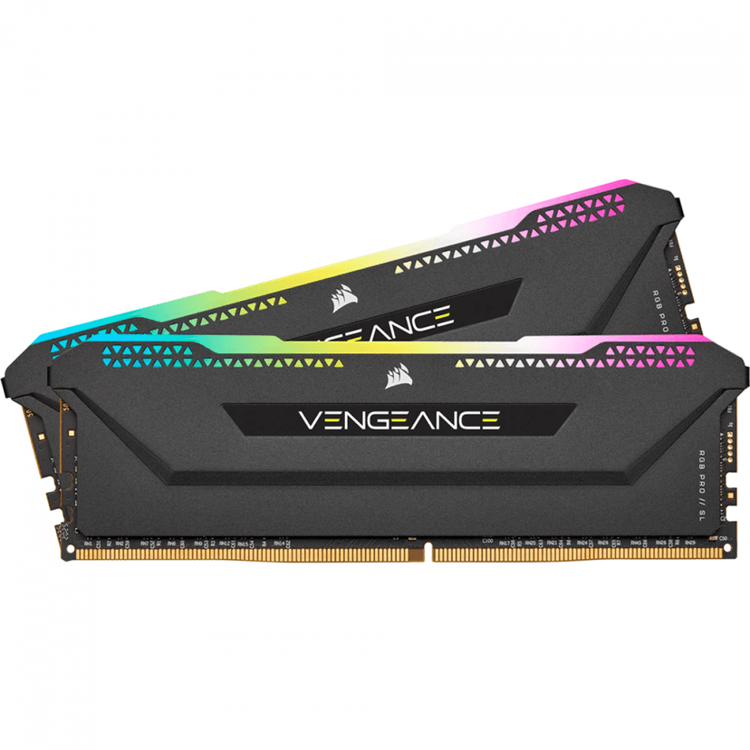 Corsair Vengeance RGB PRO SL 32GB (2x16GB) DDR4 3200MHz CL16 Preto - CMH32GX4M2E3200C16