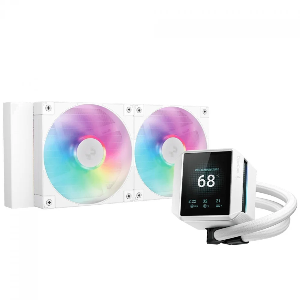 Water Cooler DeepCool Mystique 240 240mm ARGB Water Cooler DeepCool Mystique 240 240mm ARGB Branco - R-LX240-WHDSNMCP-G-1