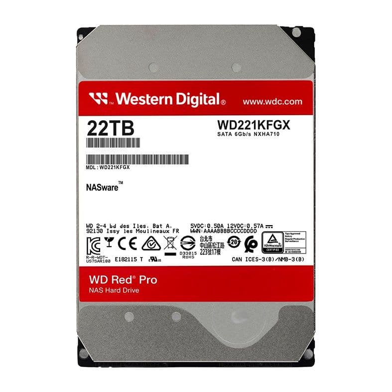 Western Digital WD Red Pro 22TB HDD SATA III - WD221KFGX