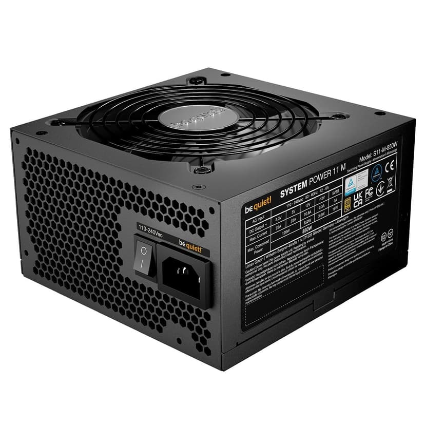 be quiet! System Power 11 M 850W 80 Plus Gold Modular ATX 3.1 - BP914