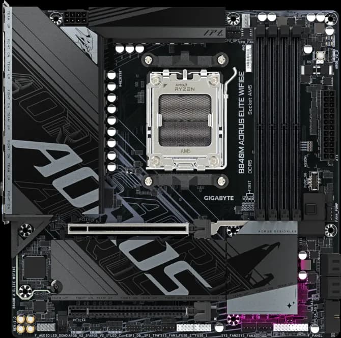 Gigabyte B840M AORUS Elite WIFI6E AM5 Micro-ATX DDR5 Gigabyte B840M AORUS Elite WIFI6E AM5 Micro-ATX DDR5