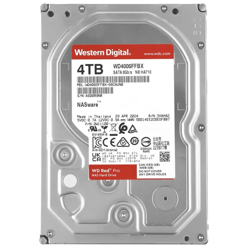 Western Digital WD Red Pro 4TB HDD SATA III - WD4005FFBX