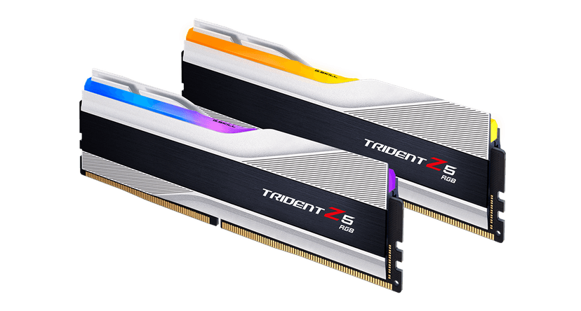 G.Skill Trident Z5 RGB 96GB (2x48GB) DDR5 6400MHz CL32 Prata - 6400J3239F48GX2-TZ5RS