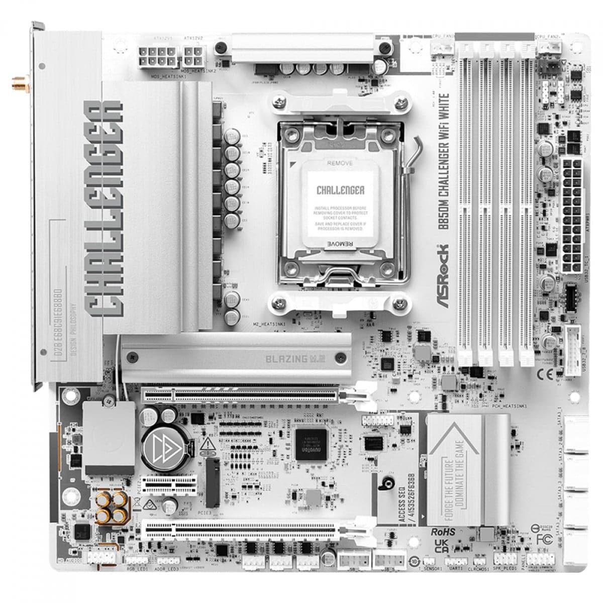 ASRock B850M Challenger WiFi White AM5 Micro-ATX DDR5 ASRock B850M Challenger WiFi White AM5 Micro-ATX DDR5