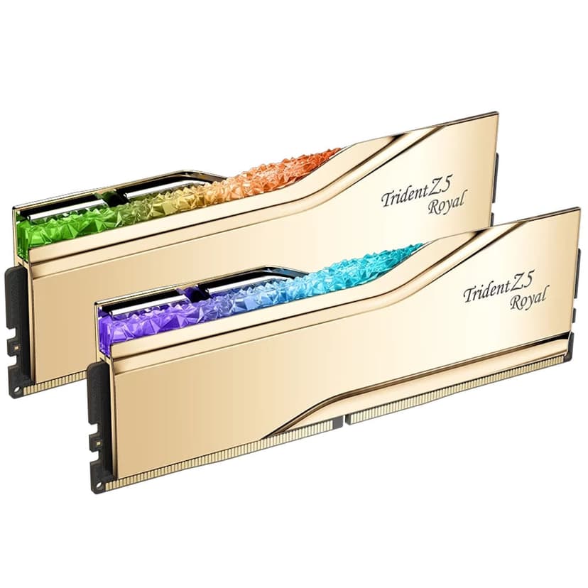 G.Skill Trident Z5 Royal RGB 32GB (2x16GB) DDR5 7200MHz CL34 Dourado - F5-7200J3445G16GX2-TR5G