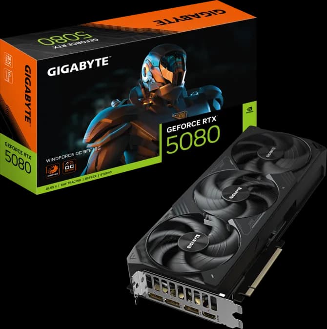RTX 5080 Gigabyte RTX 5080 Windforce OC SFF