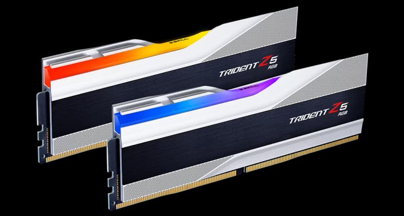 G.Skill Trident Z5 RGB 32GB (2x16GB) DDR5 6000MHz CL36 Prata,Preto - F5-6000J3636F16GX2-TZ5RS