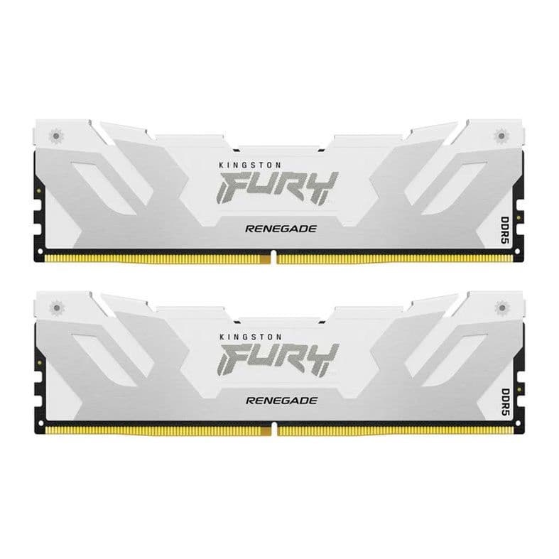 Kingston Fury Renegade 32GB (2x16GB) DDR5 7600MHz CL38 Branco - KF576C38RWK2-32
