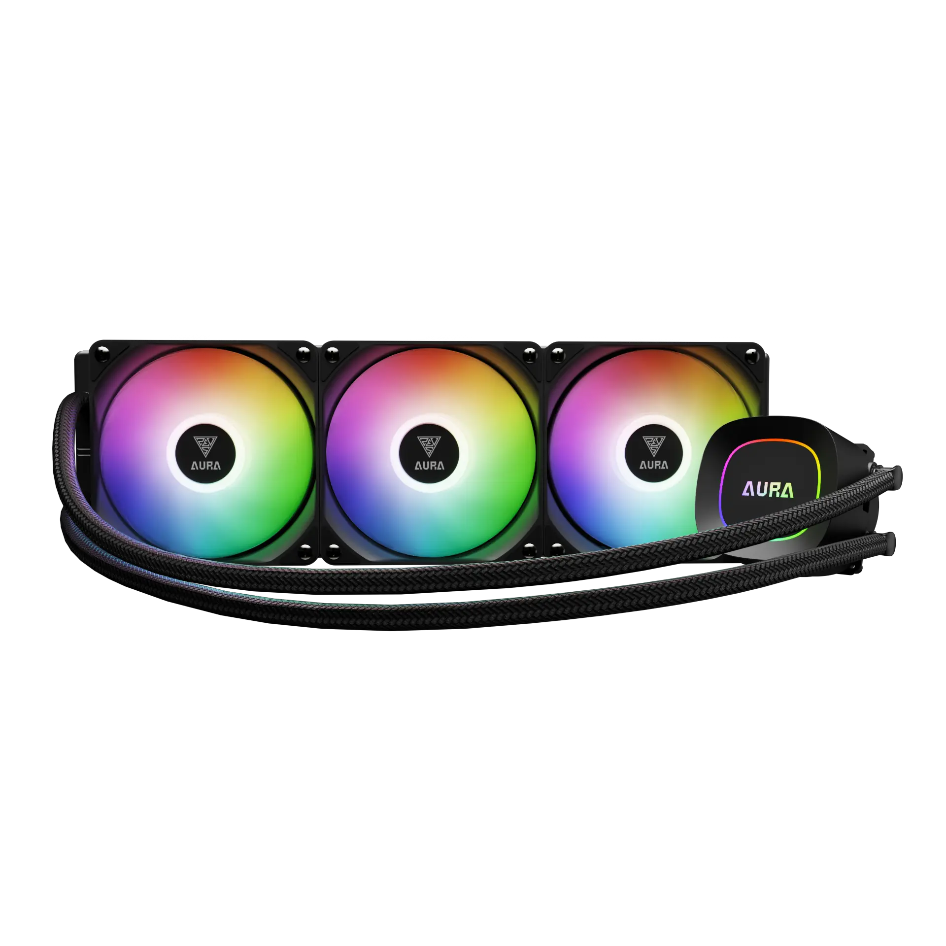 Water Cooler Gamdias Aura GL 360 Lite 360mm ARGB Water Cooler Gamdias Aura GL 360 Lite 360mm ARGB Preto - AURA GL360 LITE