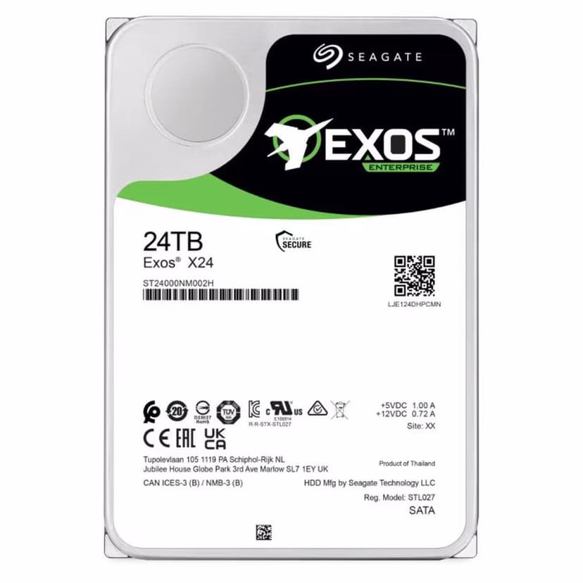 Seagate Exos X22 24TB HDD SATA III - ST24000NM002H