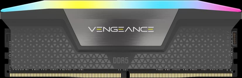Corsair Vengeance RGB 16GB (1x16GB) DDR5 6000MHz CL38 Cinza - CMH16GX5M1D6000Z38