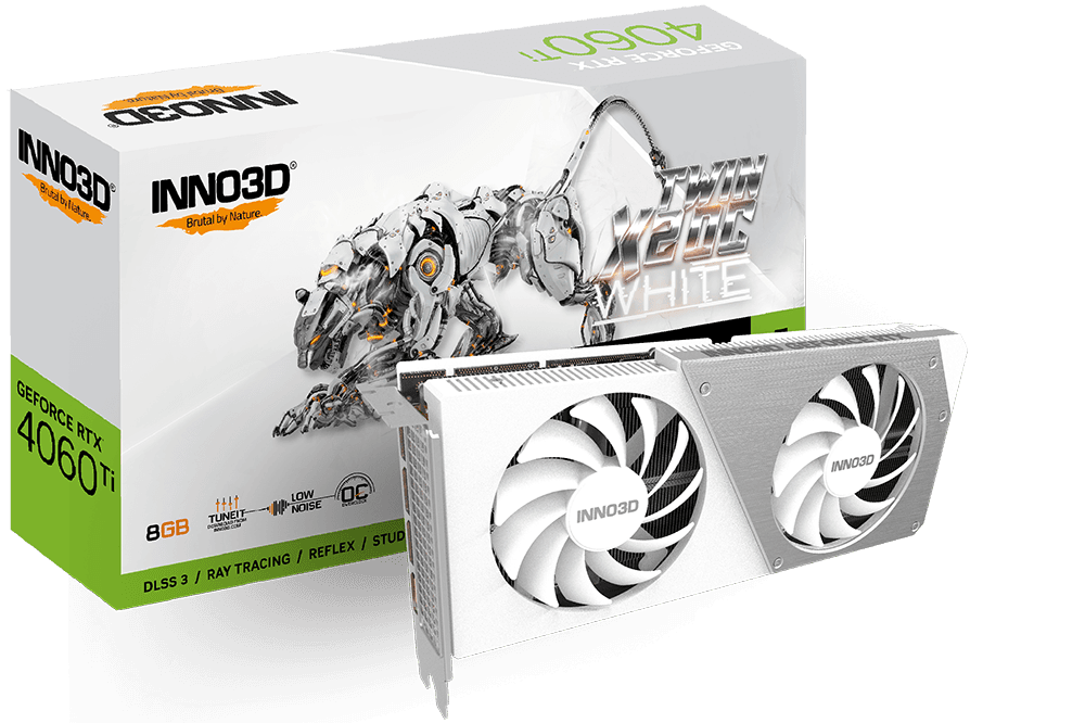 RTX 4060 Ti 8GB INNO3D RTX 4060 Ti 8GB Twin X2 OC White