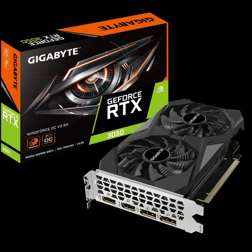 RTX 3050 6GB Gigabyte RTX 3050 6GB Windforce OC V2