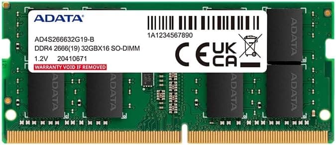 ADATA Premier 32GB (1x32GB) DDR4 SO-DIMM 2666MHz CL22 Verde - AD4S266632G19-SGN