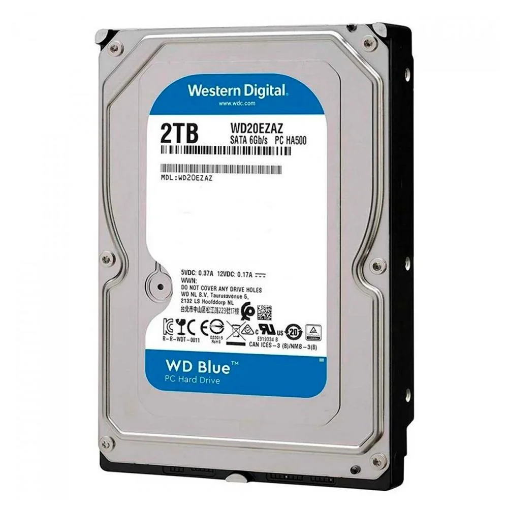 Western Digital WD Blue 2TB HDD SATA III - 20EZAZ Western Digital WD Blue 2TB HDD SATA III - 20EZAZ
