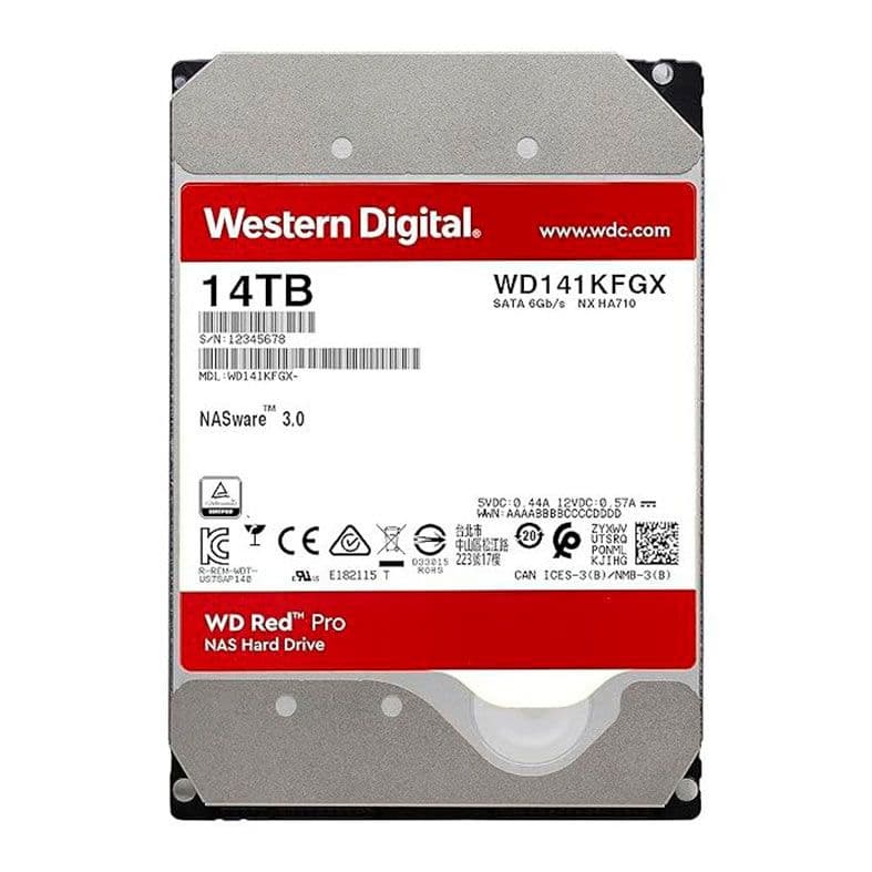 Western Digital WD Red Pro 14TB HDD SATA III - WD142KFGX Western Digital WD Red Pro 14TB HDD SATA III - WD142KFGX