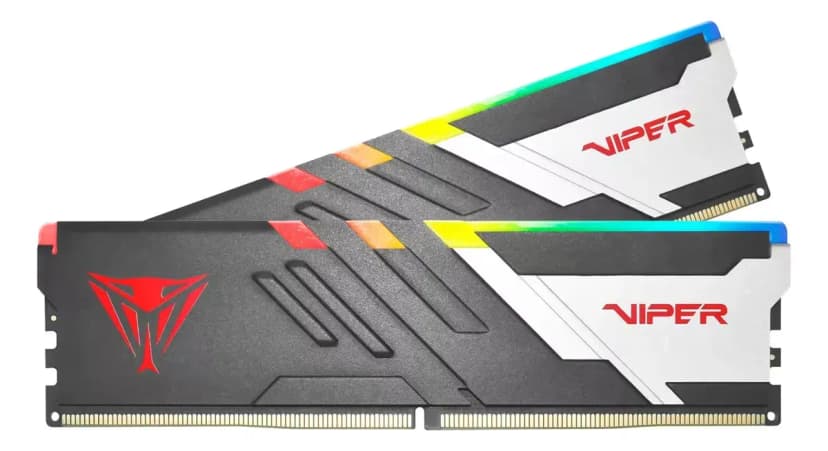 Patriot Viper Venom RGB 64GB (2x32GB) DDR5 6000MHz CL30 Cinza - PVVR564G600C30K