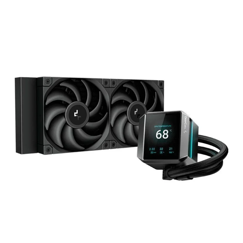 Water Cooler DeepCool Mystique LCD 240 240mm Water Cooler DeepCool Mystique LCD 240 240mm Preto - R-LX550-BKDSNC-G-1