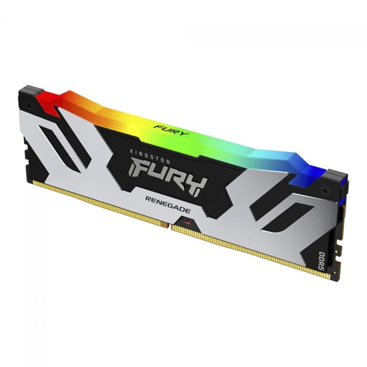 Kingston Fury Renegade RGB 16GB (1x16GB) DDR5 Kingston Fury Renegade RGB 16GB (1x16GB) DDR5 7600MHz CL38 Preto,Prata - KF576C38RSA-16