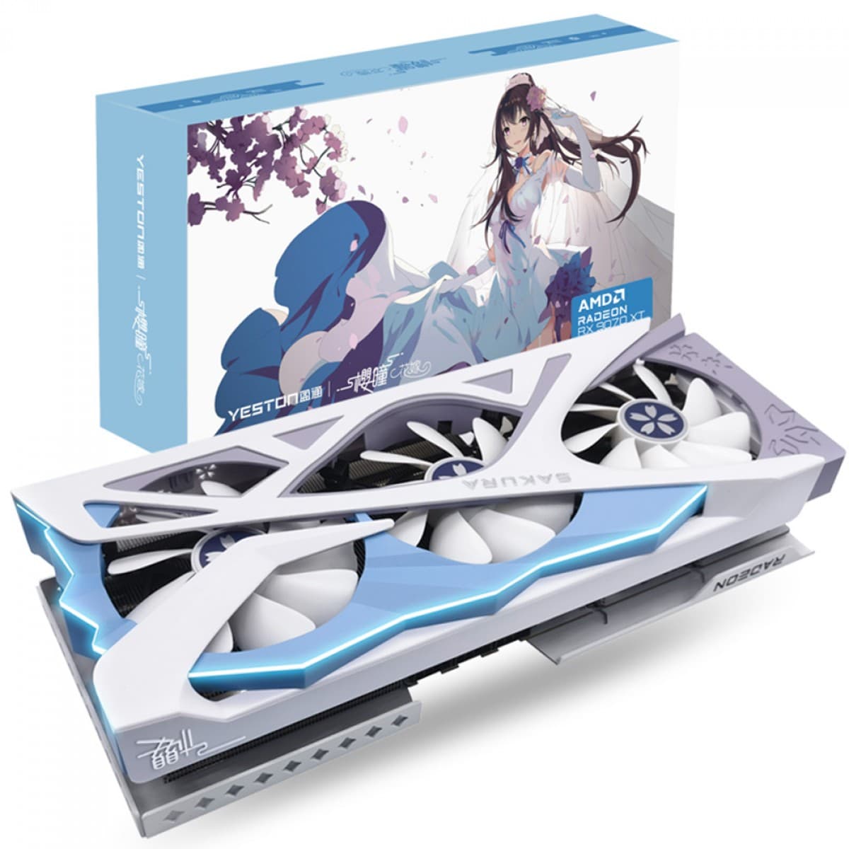 RX 9070 XT Yeston RX 9070 XT Sakura