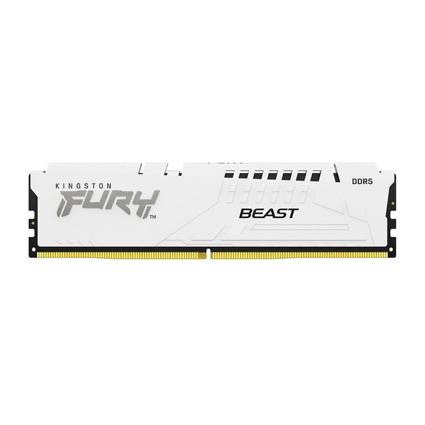 Kingston Fury Beast 16GB (1x16GB) DDR5 6000MHz CL30 Branco - KF560C30BWE-16