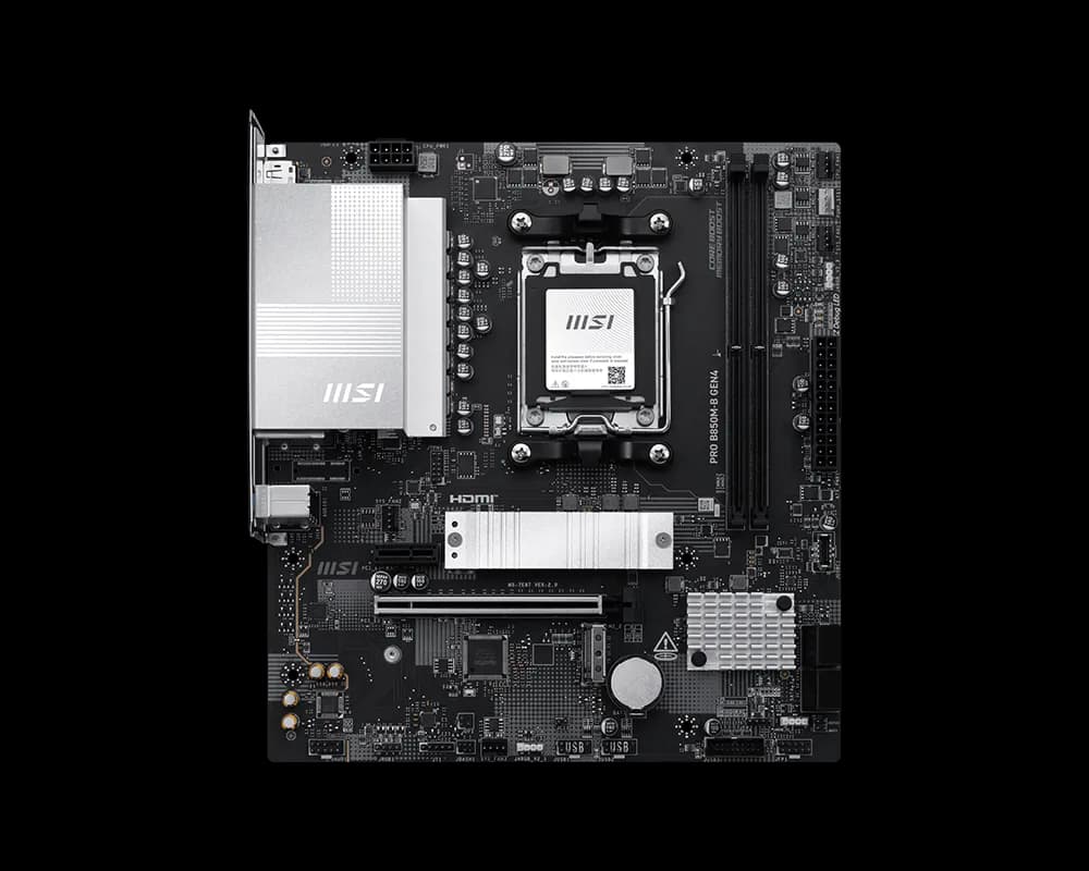MSI PRO B850M-B GEN4 AM5 Micro-ATX DDR5 MSI PRO B850M-B GEN4 AM5 Micro-ATX DDR5