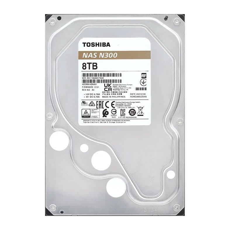 Toshiba N300 8TB HDD SATA III - HDEX01ZZNA51F Toshiba N300 8TB HDD SATA III - HDEX01ZZNA51F