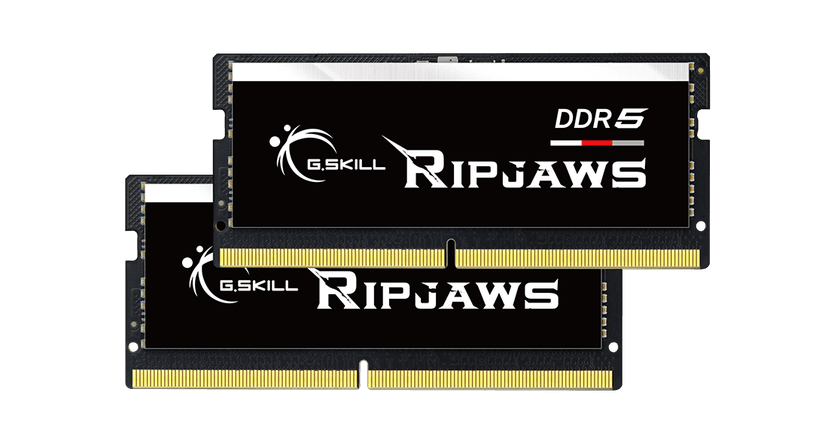 G.Skill Ripjaws 32GB (2x16GB) DDR5 SO-DIMM 4800MHz CL34 Preto - F5-4800S3434A16GX2-RS