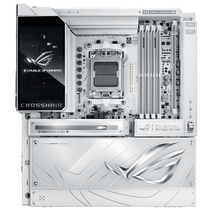 ASUS ROG Crosshair X870E Glacial AM5 E-ATX DDR5 WiFi ASUS ROG Crosshair X870E Glacial AM5 E-ATX DDR5 WiFi