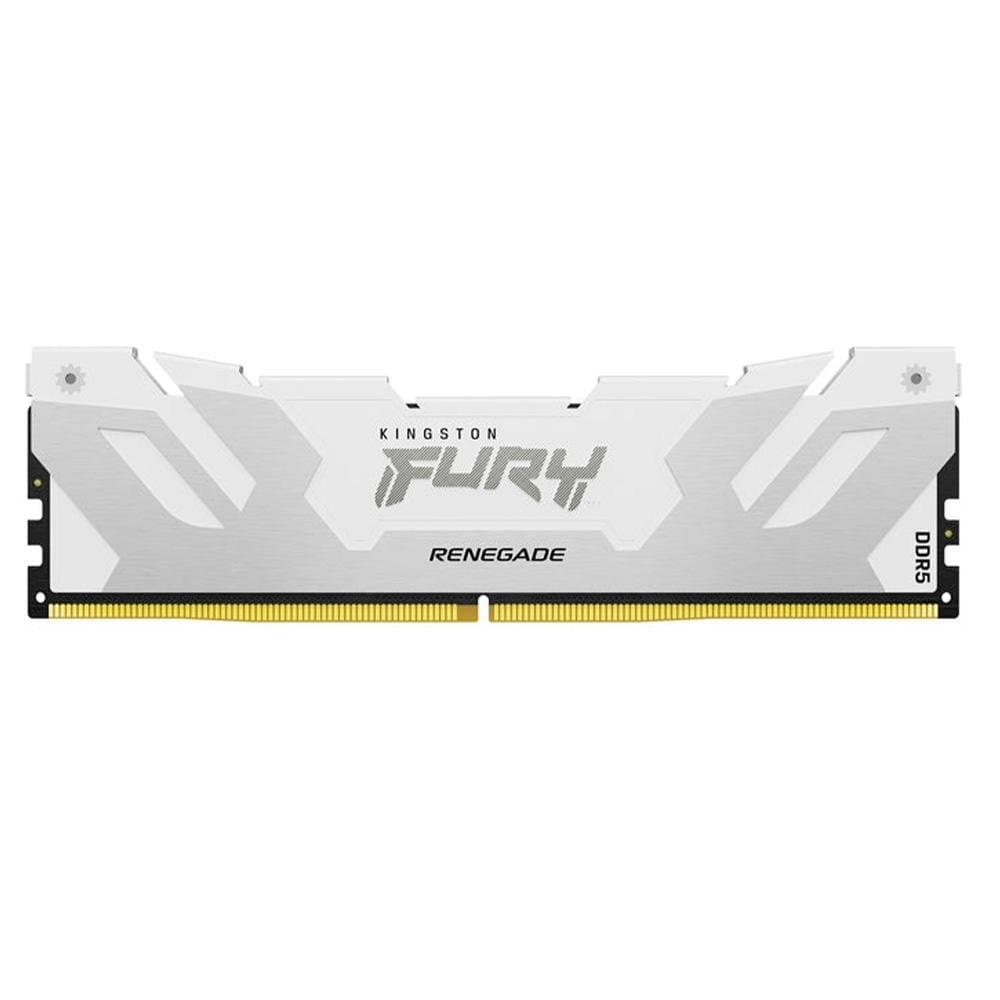 Kingston Fury Renegade 32GB (1x32GB) DDR5 Kingston Fury Renegade 32GB (1x32GB) DDR5 6400MHz CL32 Branco - KF564C32RW-32