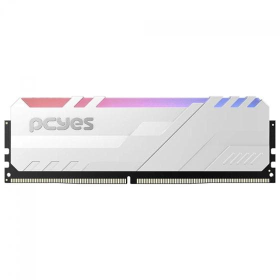 PcYes RGB 16GB (1x16GB) DDR4 3200MHz CL16 Branco - PM163200D4WR