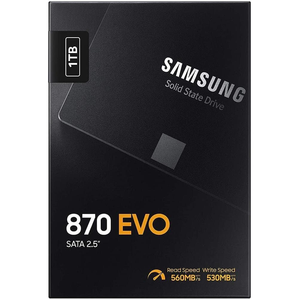 Samsung 870 Evo 1TB SSD SATA III - MZ-77E1T0B/AM Samsung 870 Evo 1TB SSD SATA III - MZ-77E1T0B/AM
