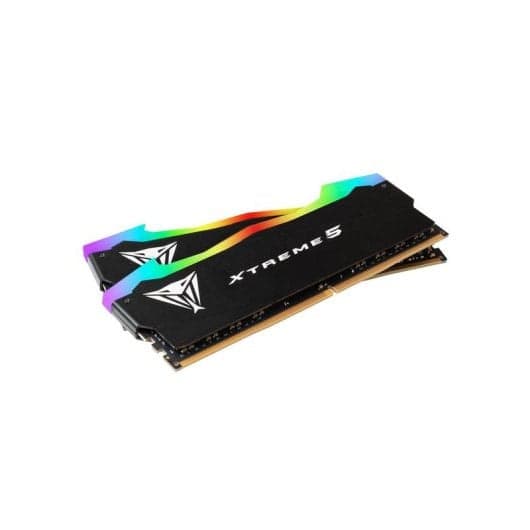 Patriot Viper Xtreme 5 RGB 48GB (2x24GB) DDR5 Patriot Viper Xtreme 5 RGB 48GB (2x24GB) DDR5 8000MHz CL38 Preto - PVXR548G80C38K